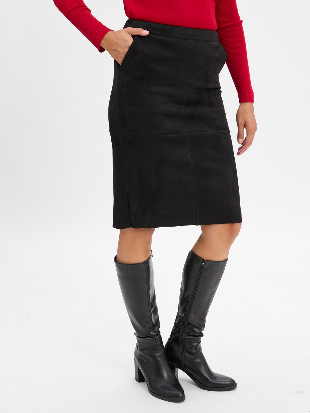 Marie Lund Bleistiftrock Damen schwarz, 38