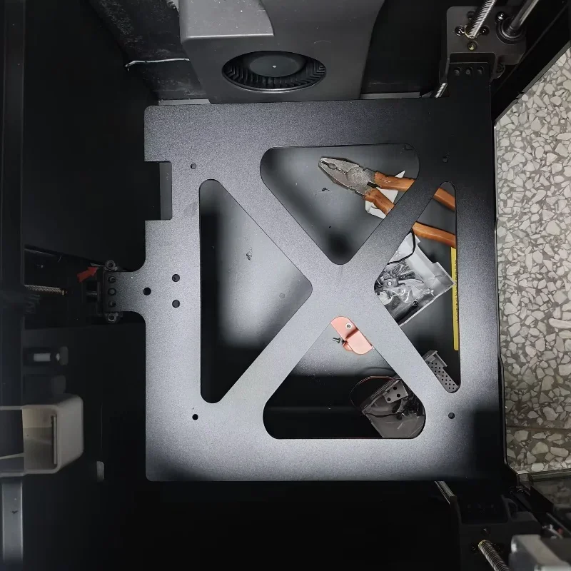 4 mm dickes Upgrade-Kit Anycubic Kobra S1/S1C 7075 CNC-Bettwagen aus Aluminiumlegierung für Anycubic Kobra S1 Bettträger Image