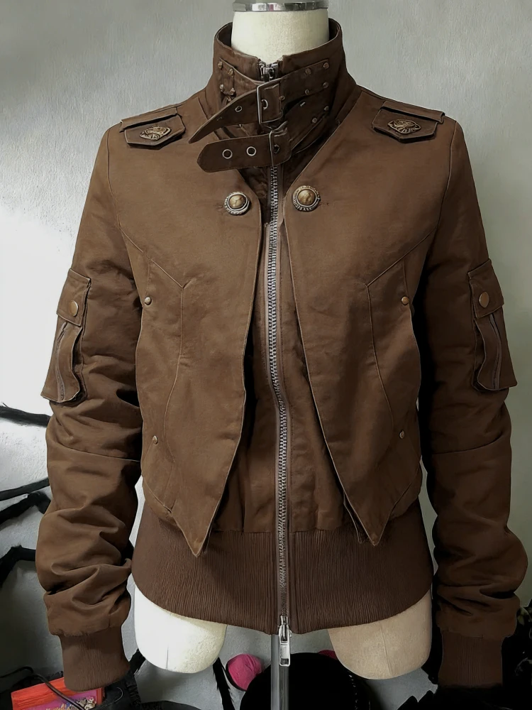 Kunstpelz American Vintage Kapuzenmäntel mit Kapuze Damen Reißverschluss Sweatshirts Casual Streetwear Grunge Jacke Y2k Stehkragen