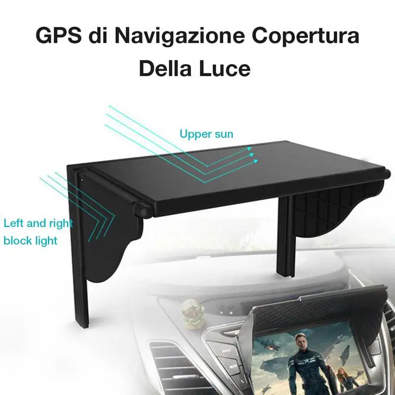 Auto GPS Sonnenschutz Abdeckung Anti Glare Auto Sonnenblende Universal Navigation Haube Für 5,5-10 Zoll Auto GPS navigation Auto Radio Player