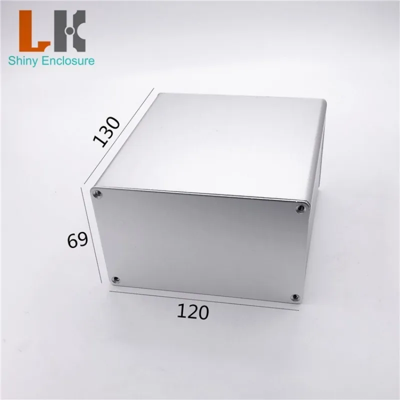 DIY Aluminium-Strangpressprofil, elektrisches Gehäuse, 70 x 120 x 130 mm, universelles Split-Typ-Projekt-BoxBlech, extrudiertes PCB-Gehäuse Image