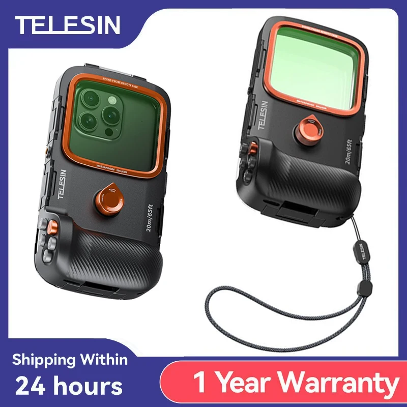 TELESIN plongée étanche téléphone caméra tirer poignée support de coque de téléphone aide au tir poignée de télécommande pour téléphone intelligent