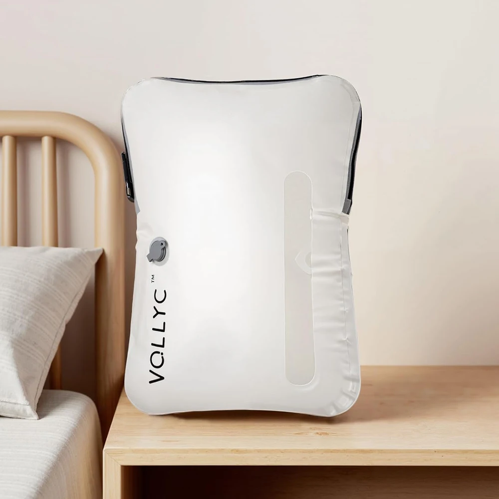 FLEXTAIL X VOLLYC EZYPACK – 25 l Vakuum-Aufbewahrungsbeutel, wiederverwendbare Aufbewahrungstasche für Kleidung, Reiserucksack, Gepäcktasche, 85 % Kompression Image