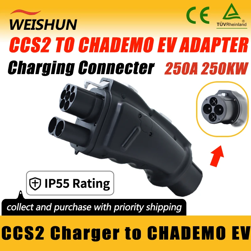 CCS2 ZU CHADEMO EV Adapter Elektrofahrzeug Ladegerät Anschluss für CCS2 Ladegerät Zu CHADEMO Elektroauto Adapter Image
