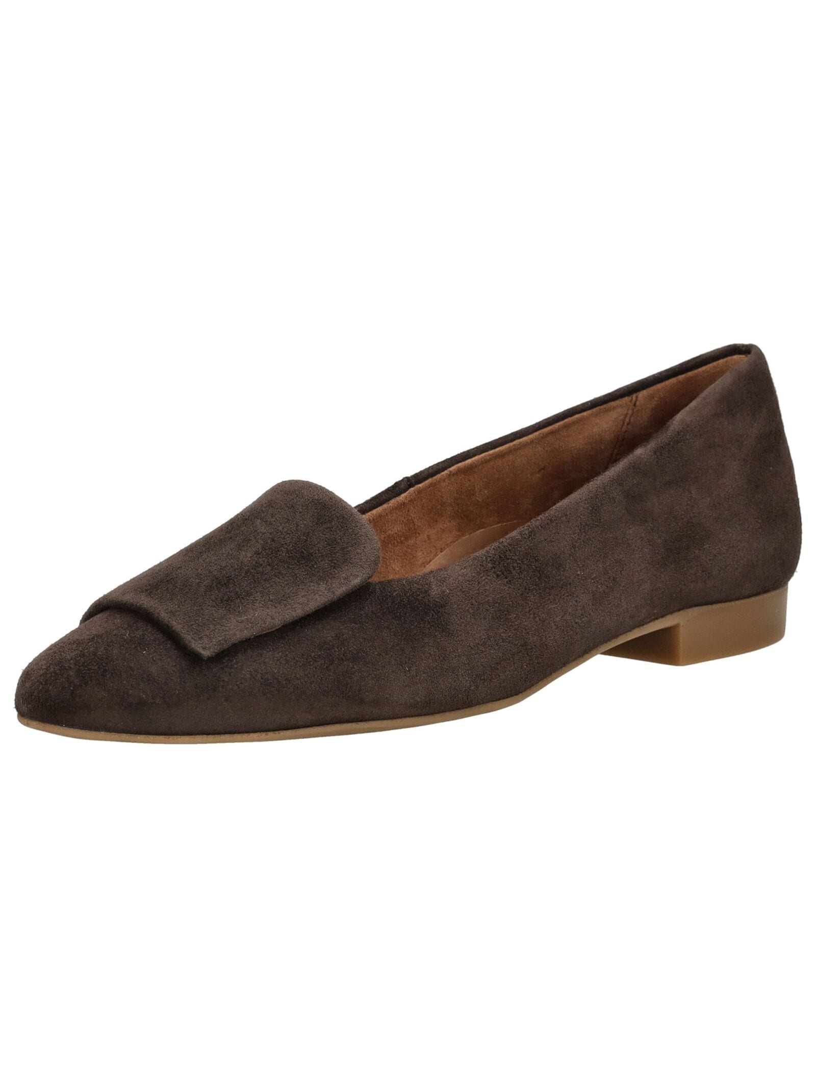 Ballerina PAUL GREEN "Paul Green Ballerinas Leder", Damen, Gr. 42, braun, Leder, Schuhe