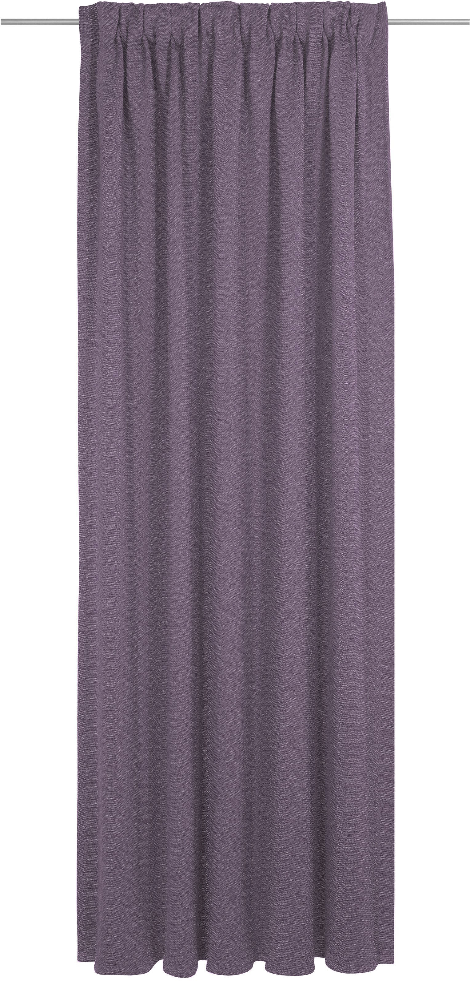 Vorhang ADAM "Uni Collection", lila (aubergine), B:142cm H:285cm, Jacquard, Baumwolle (Bio-Baumwolle), Gardinen, Blickdichter aus 100% Bio-Baumwolle Image
