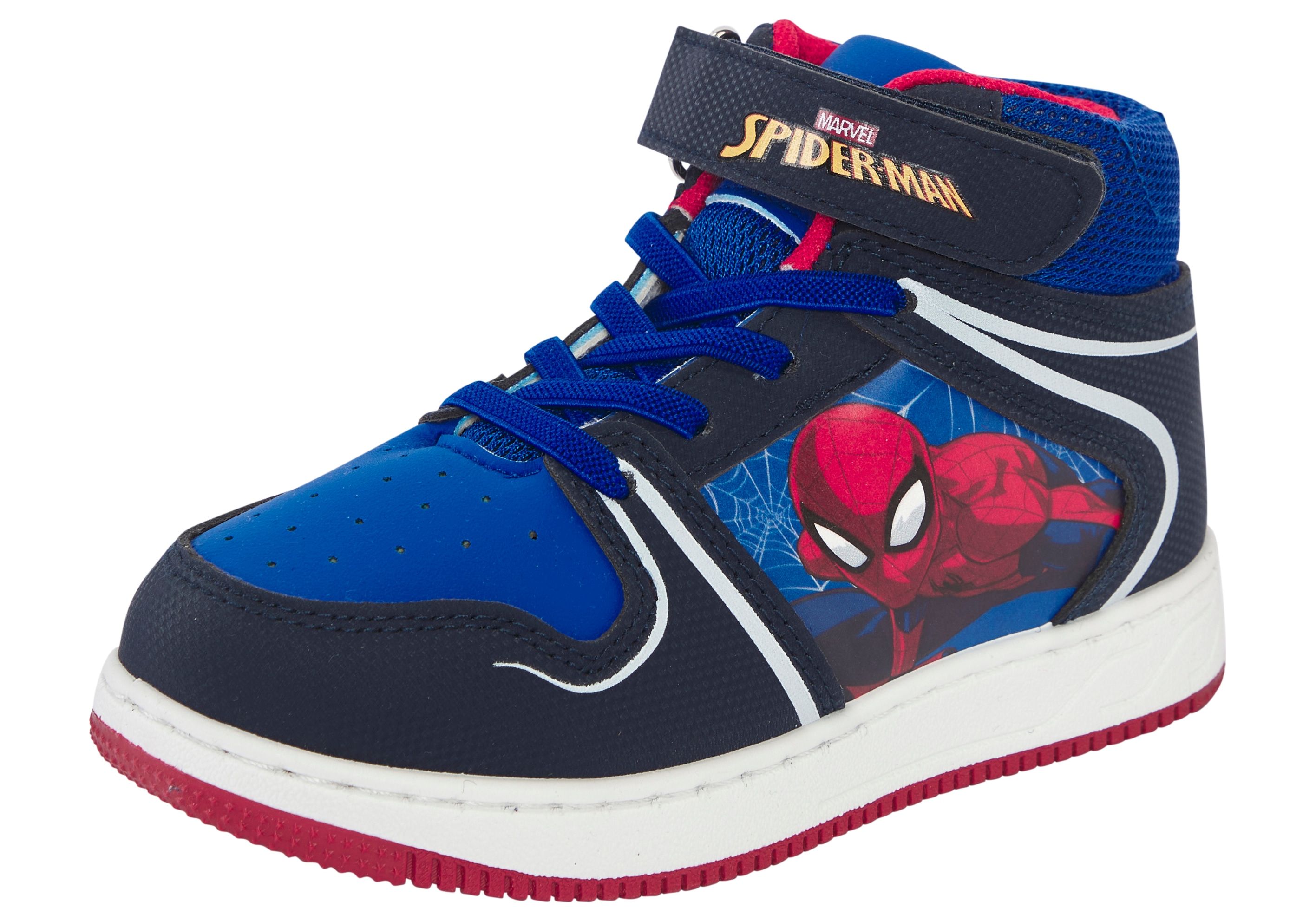 Sneaker DISNEY "SPIDERMAN", Gr. 27, royal, Synthetik, Schuhe
