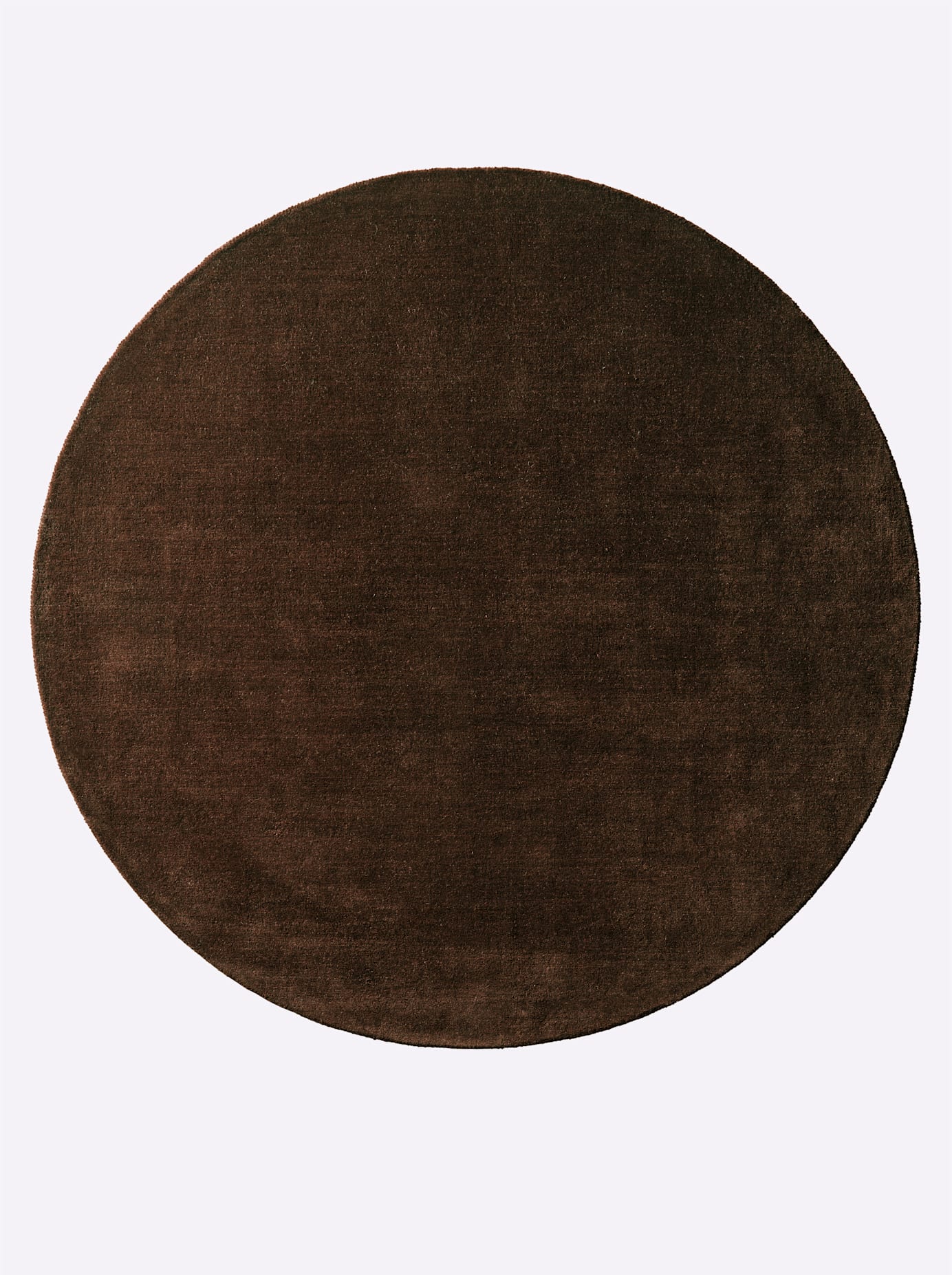 Teppich HEINE HOME Gr. 6, braun (mocca), B:200cm H:15mm L:200cm, Wolle, Teppiche Image