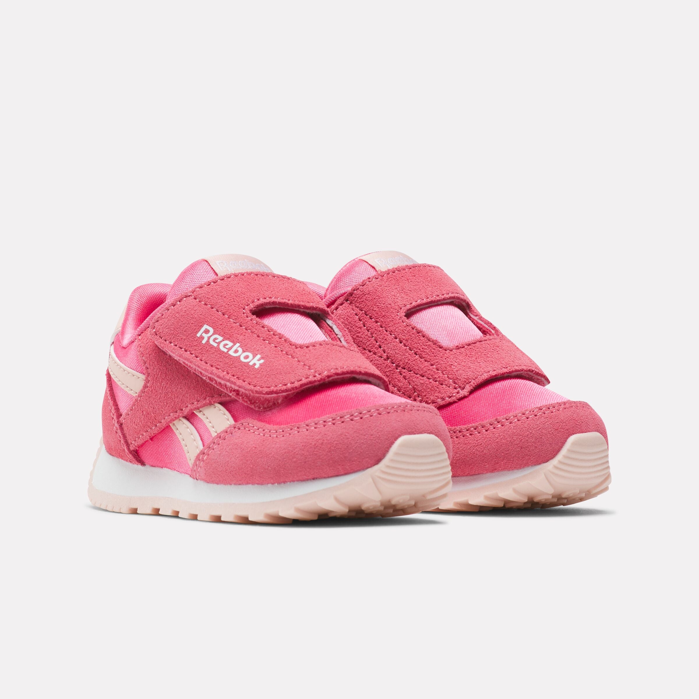 Sneaker REEBOK CLASSIC "REEBOK GLIDE LOW HOOK & LOOP", Gr. 20, pasionpink, subtlepink, ftwrweiß, Leder, Synthetik, Textil, Schuhe