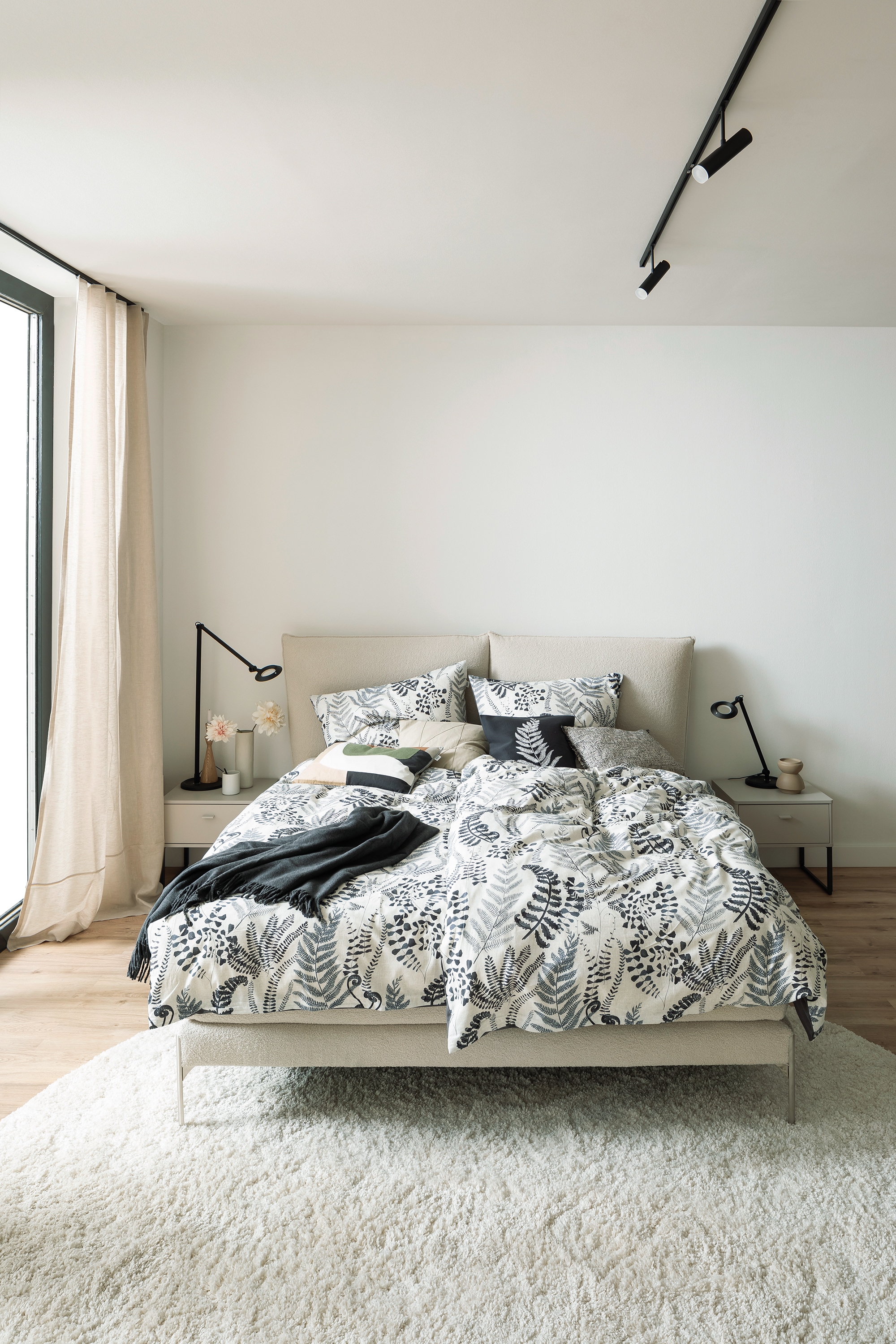 Wendebettwäsche "Viva", grau, B/L: 140cm x 200cm, Perkal, B/L: 70cm x 90cm, Perkal, Obermaterial: 100% Baumwolle, SCHÖNER WOHNEN-KOLLEKTION, Bettwäsche, mit weichem Flanellcharakter Image