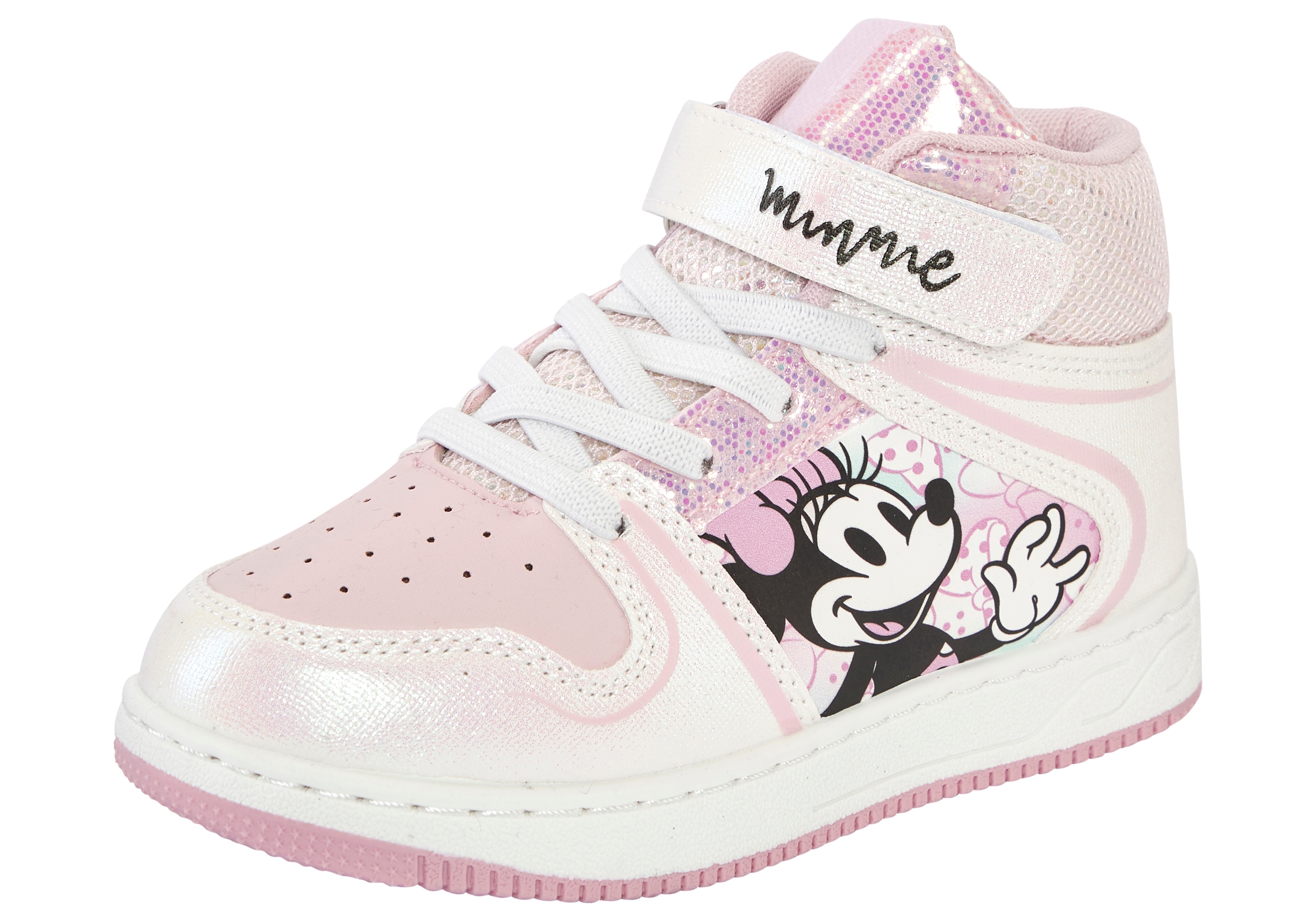 Sneaker DISNEY "MINNIE", Mädchen, Gr. 29, weiß, Synthetik, Schuhe Sneaker