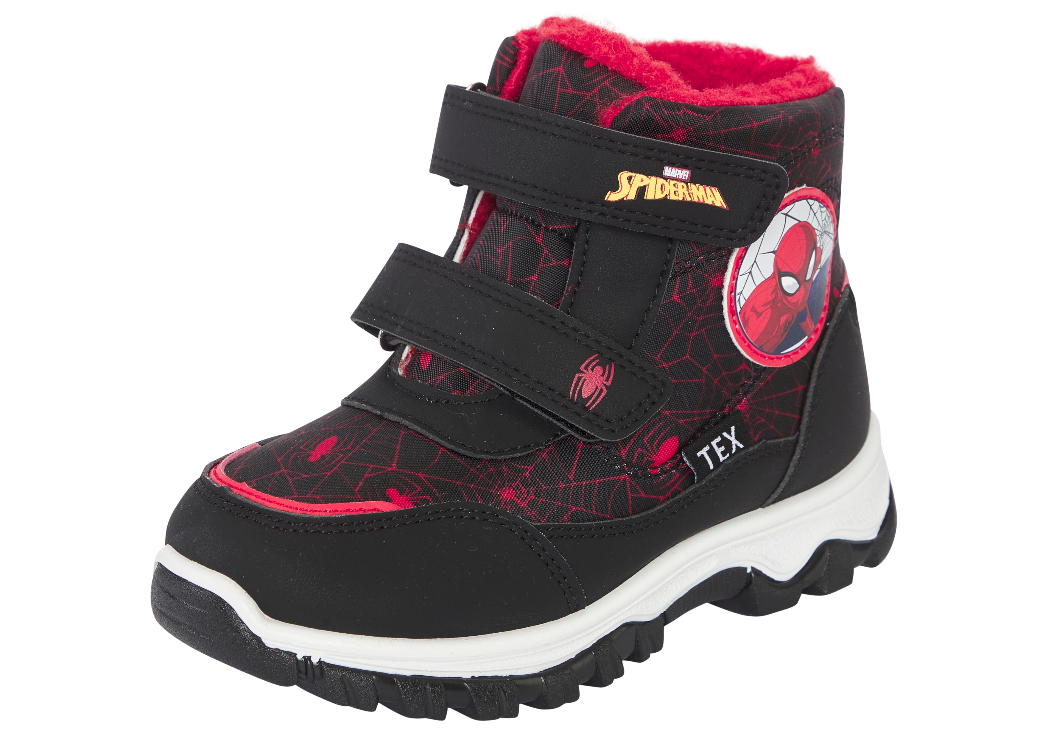 Winterboots DISNEY "SPIDERMAN", Damen, Gr. 31, schwarz, Synthetik, Textil, Schuhe, Winterschuhe, Winterstiefel, Snowboots, wasserdicht & gefüttert