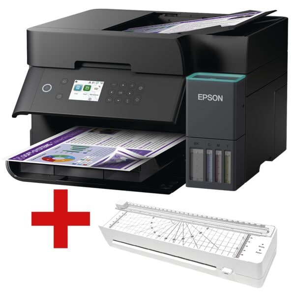 Epson Multifunktionsdrucker »EcoTank ET-3950« inkl. Laminiergerät »OL 220-C« A4, 37.5x24x34.7 cm Image