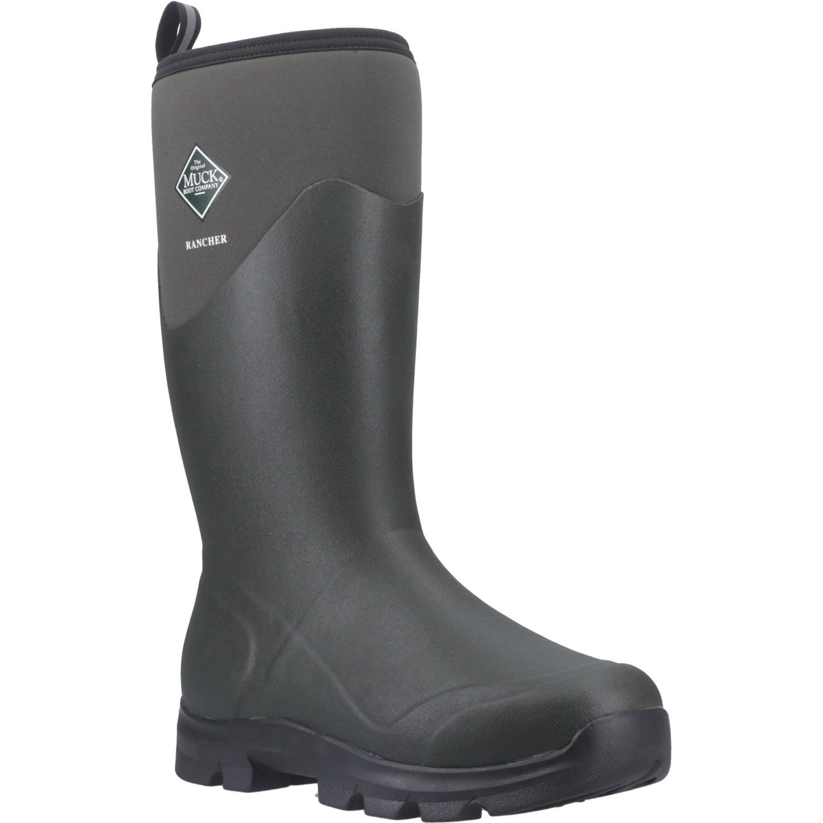 Muck Boots Rancher Gummistiefel für Herren in Staubgrün/Schwarz, Winterkniekurze Stiefel Image