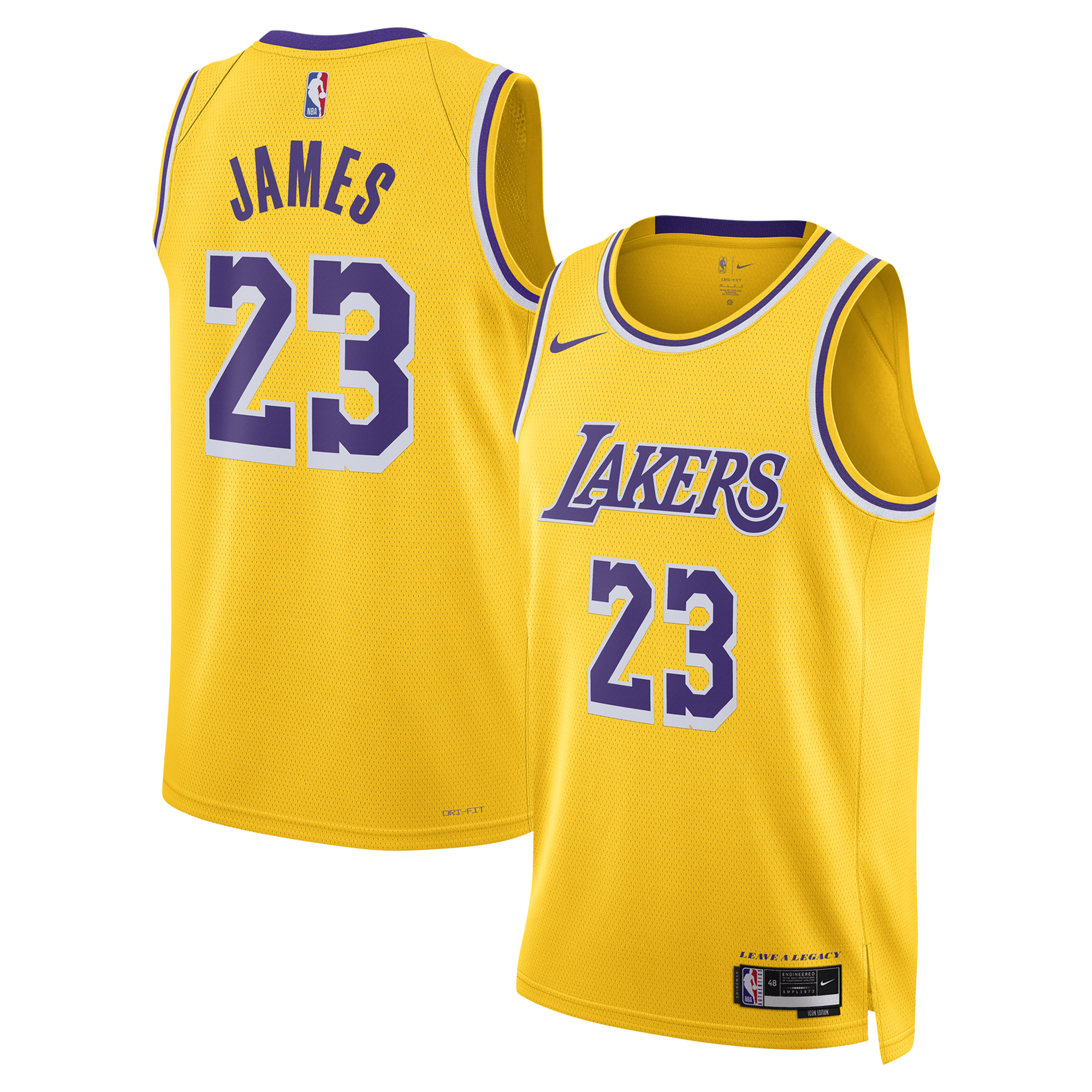 Los Angeles Lakers Nike Icon Swingman-Trikot – Lebron James – Unisex Image