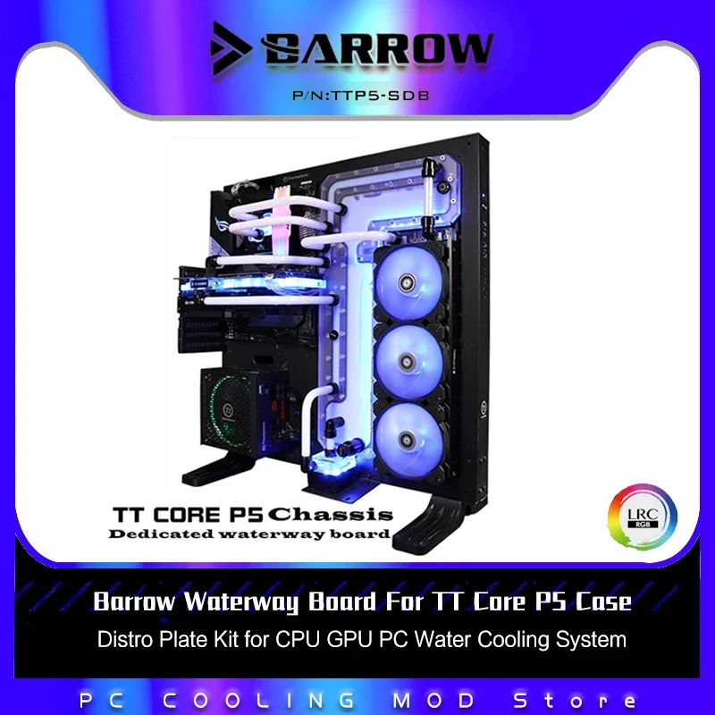 Barrow Waterway Board für TT Core P5 Gehäuse, Distro Plate Kit für CPU GPU PC Wasserkühlsystem TTP5-SDB V1 Image