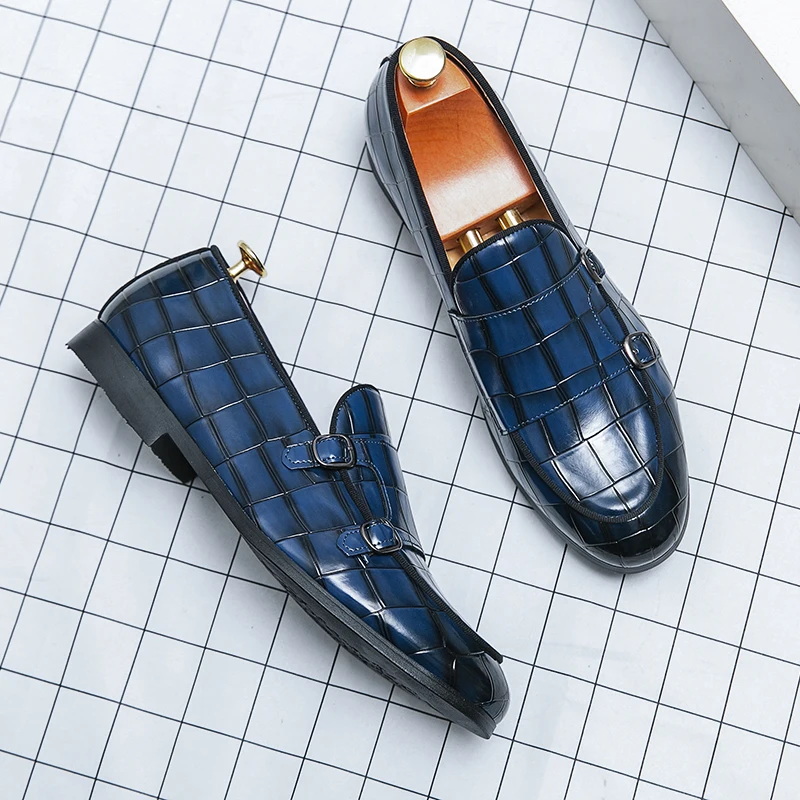 Scarpe casual in pelle di alta qualità da uomo retrò slip on ufficio business scarpe in pelle sociali mocassini scarpe eleganti da uomo classiche da uomo