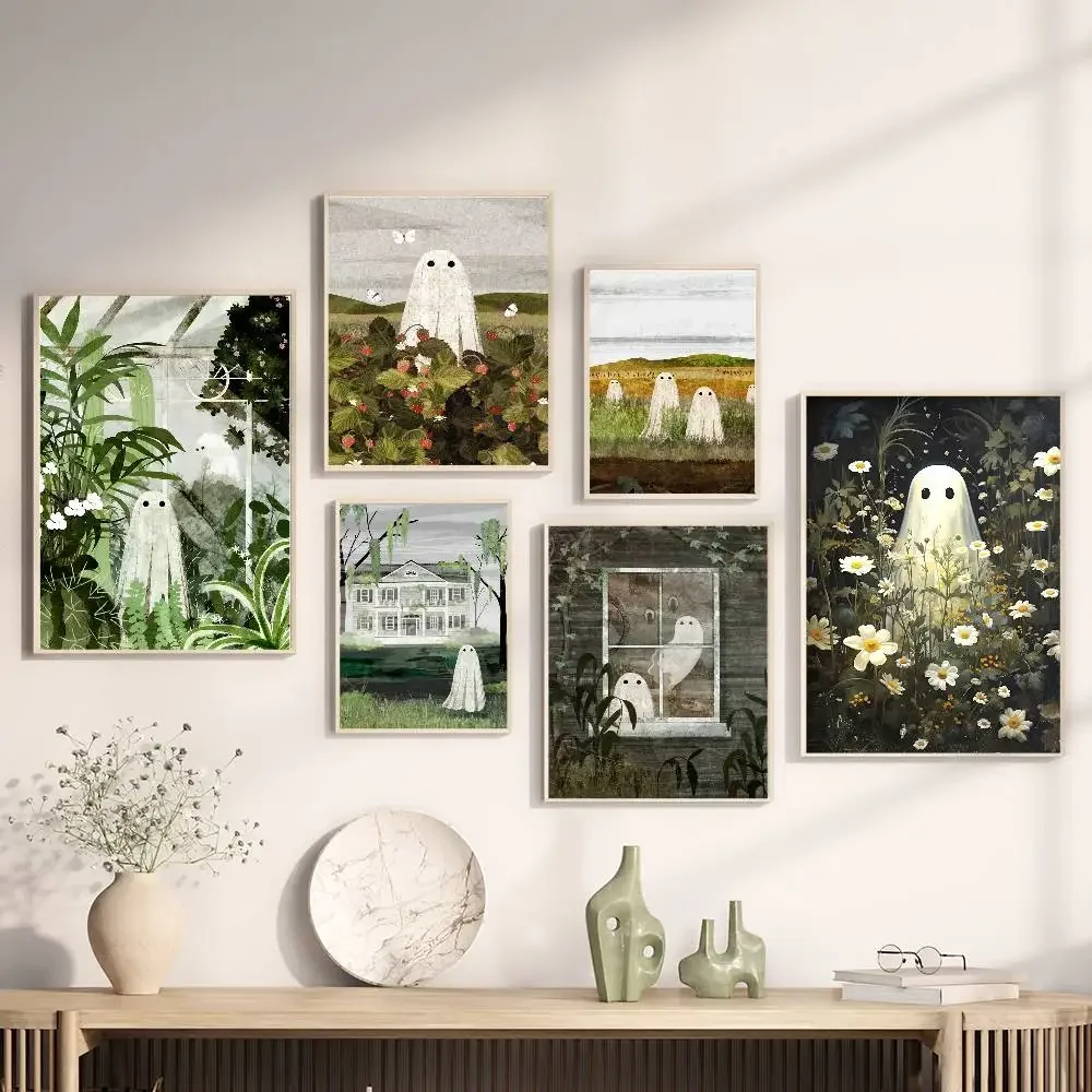 Niedlicher Geist, gute Qualität, Drucke und Poster, Vintage-Zimmer, Zuhause, Bar, Café, Dekor, ästhetische Kunst, Wandgemälde Image