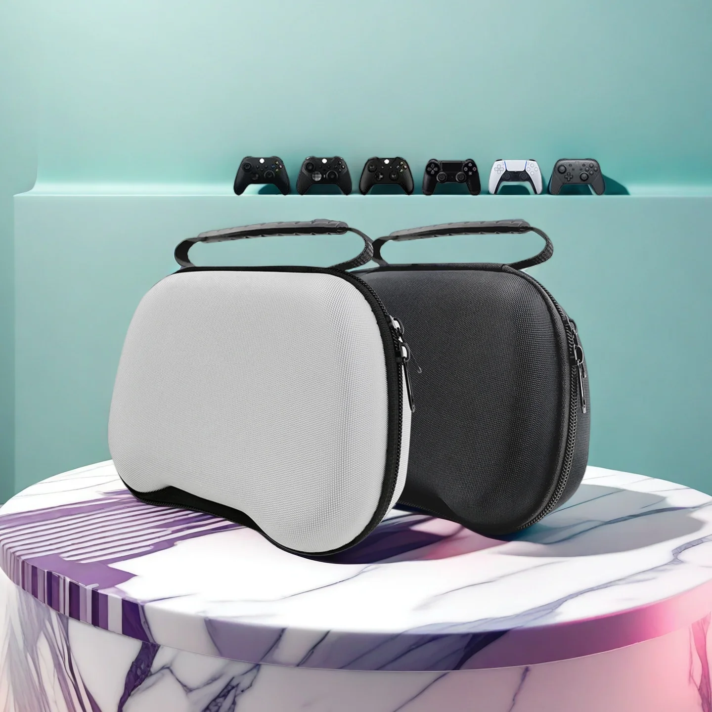 Portable Switch Pro gaming controller storage bag /Applicable models:PS5 / Xbox Series x / Xbox Series S/ EVA hard shell handbag