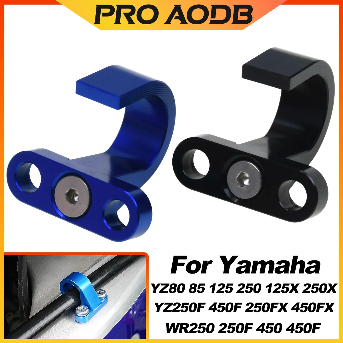 Für Yamaha YZ85 YZ125 YZ250 YZ250F YZ450F 450FX YZ125X 250X WR250F WR450F Motorrad Hinten Brems Schlauch Klemme Guide öl linie klemmen Image