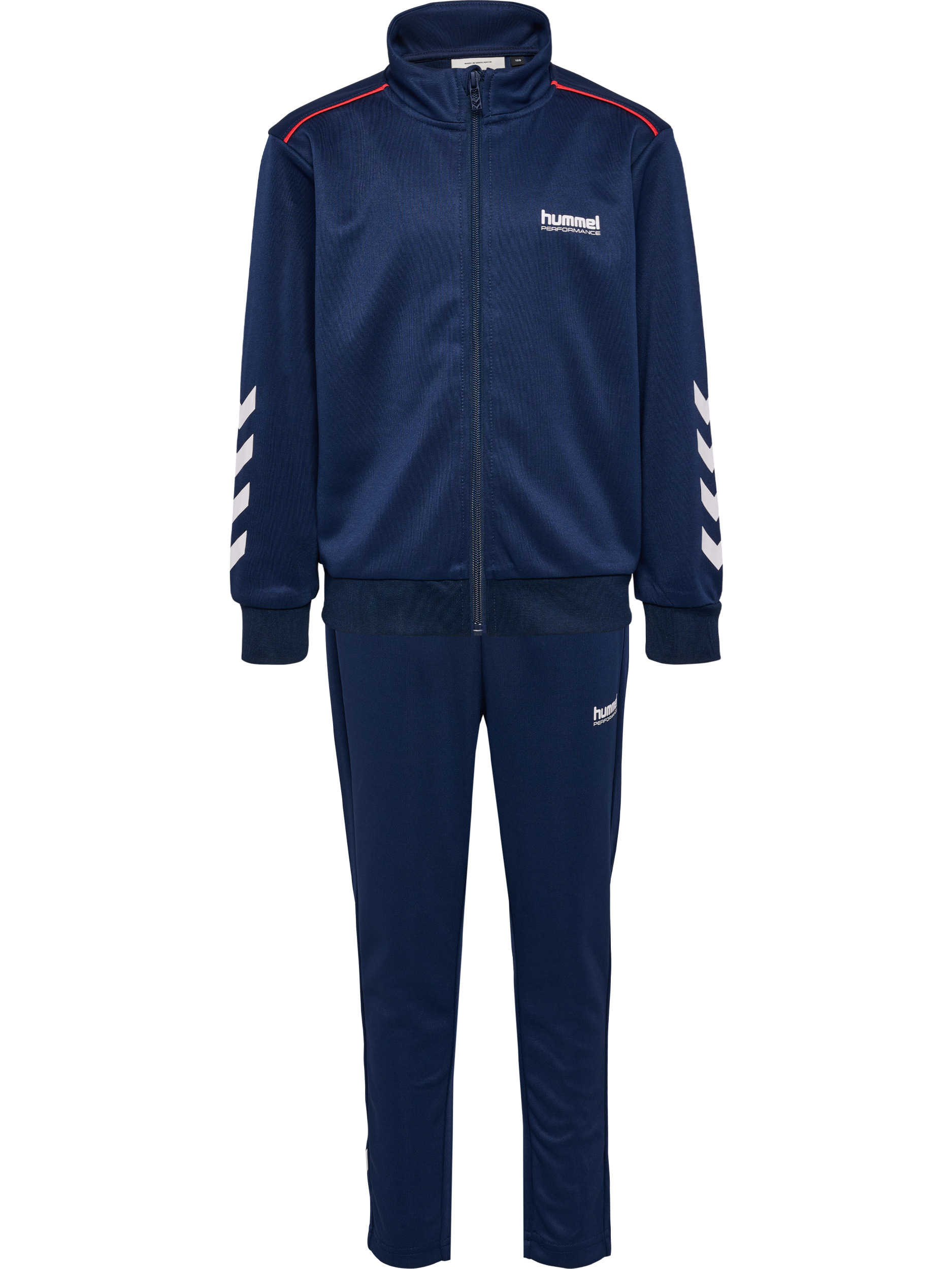 Trainingsanzug HUMMEL, Kinder, Gr. 134, marineblaus, Obermaterial: 100% Polyester, Sportanzüge Image