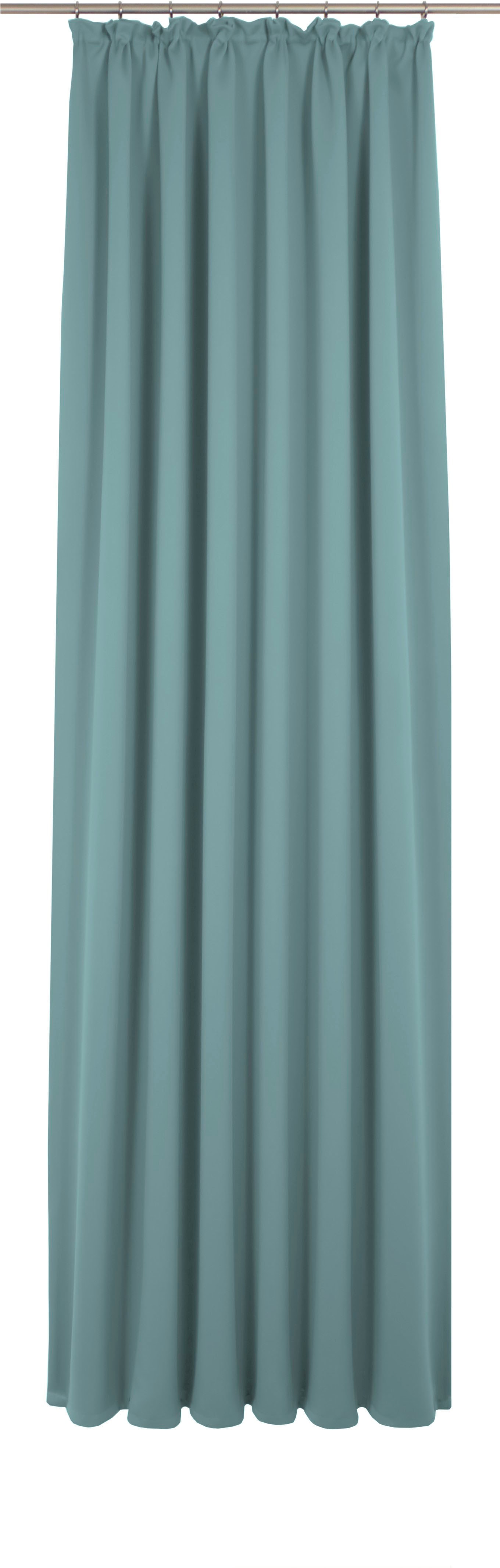 Vorhang WIRTH "Newbury", blau (mittelblau), B:130cm H:155cm, Baumwolle, Polyester, Gardinen, nach Maß Image