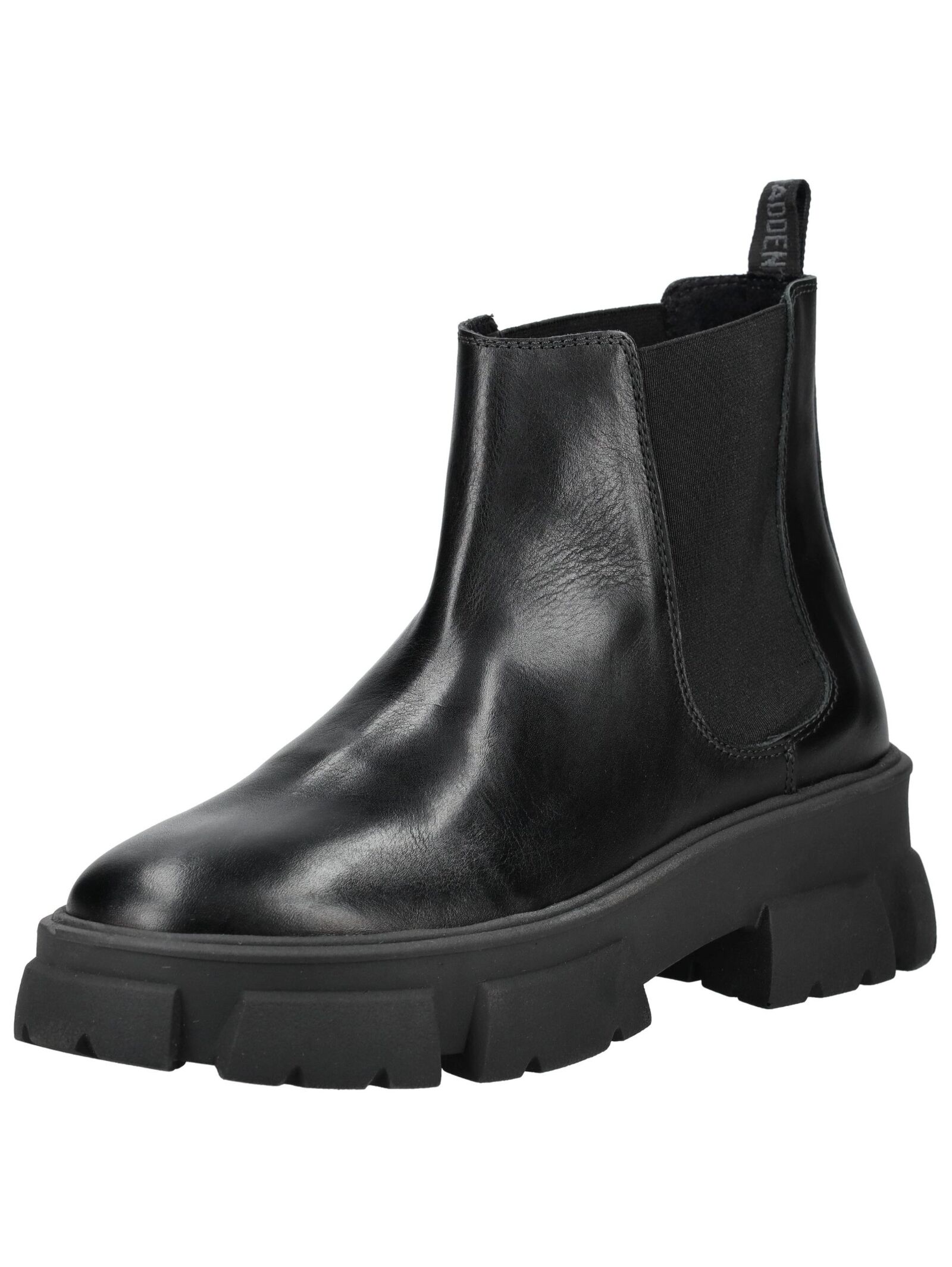 Stiefelette STEVE MADDEN "STEVE MADDEN Stiefelette Leder/Textil", Herren, Gr. 45, schwarz, Leder, Textil, Schuhe