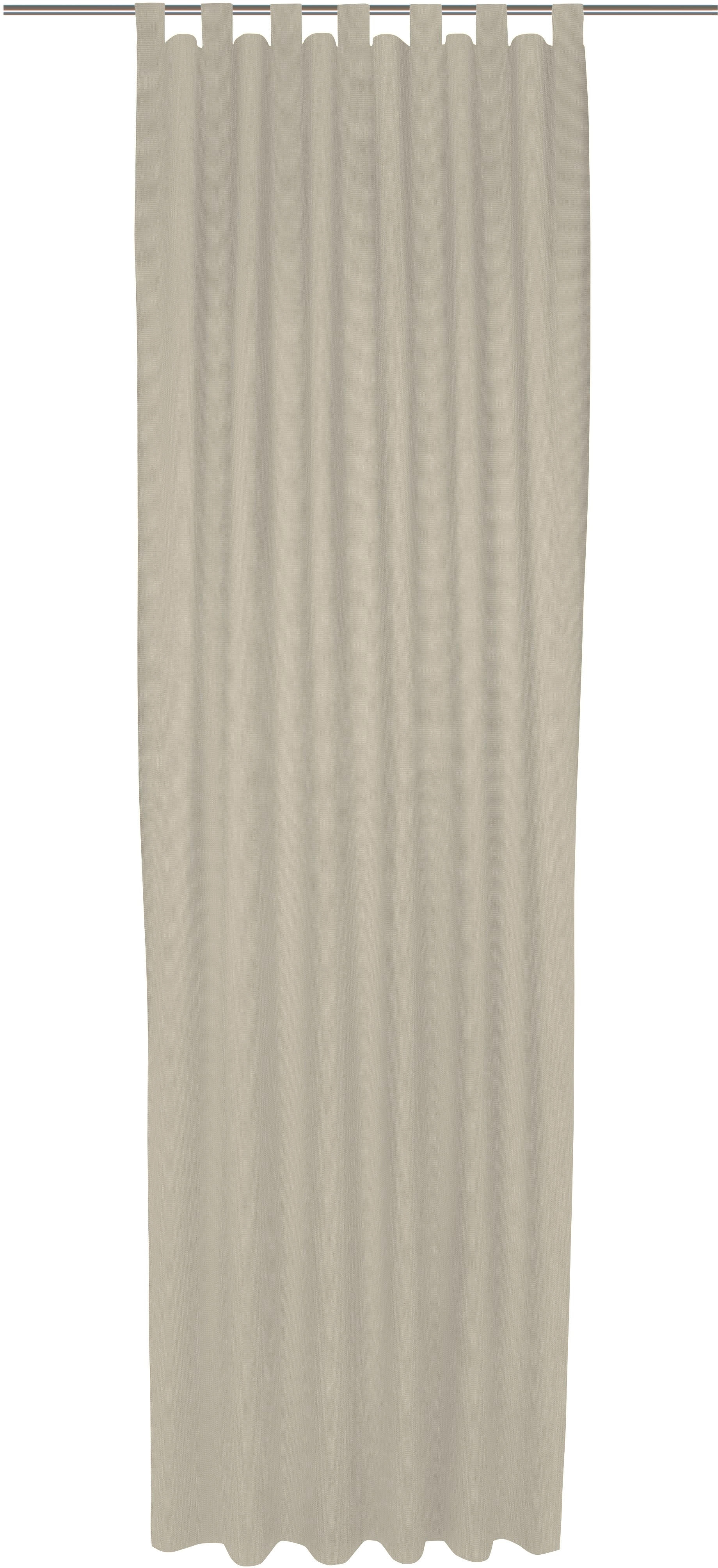Vorhang ADAM "Uni Collection", beige (naturweiß), B:142cm H:395cm, Baumwolle (Bio-Baumwolle), Gardinen, Blickdichter aus 100% Bio-Baumwolle Image