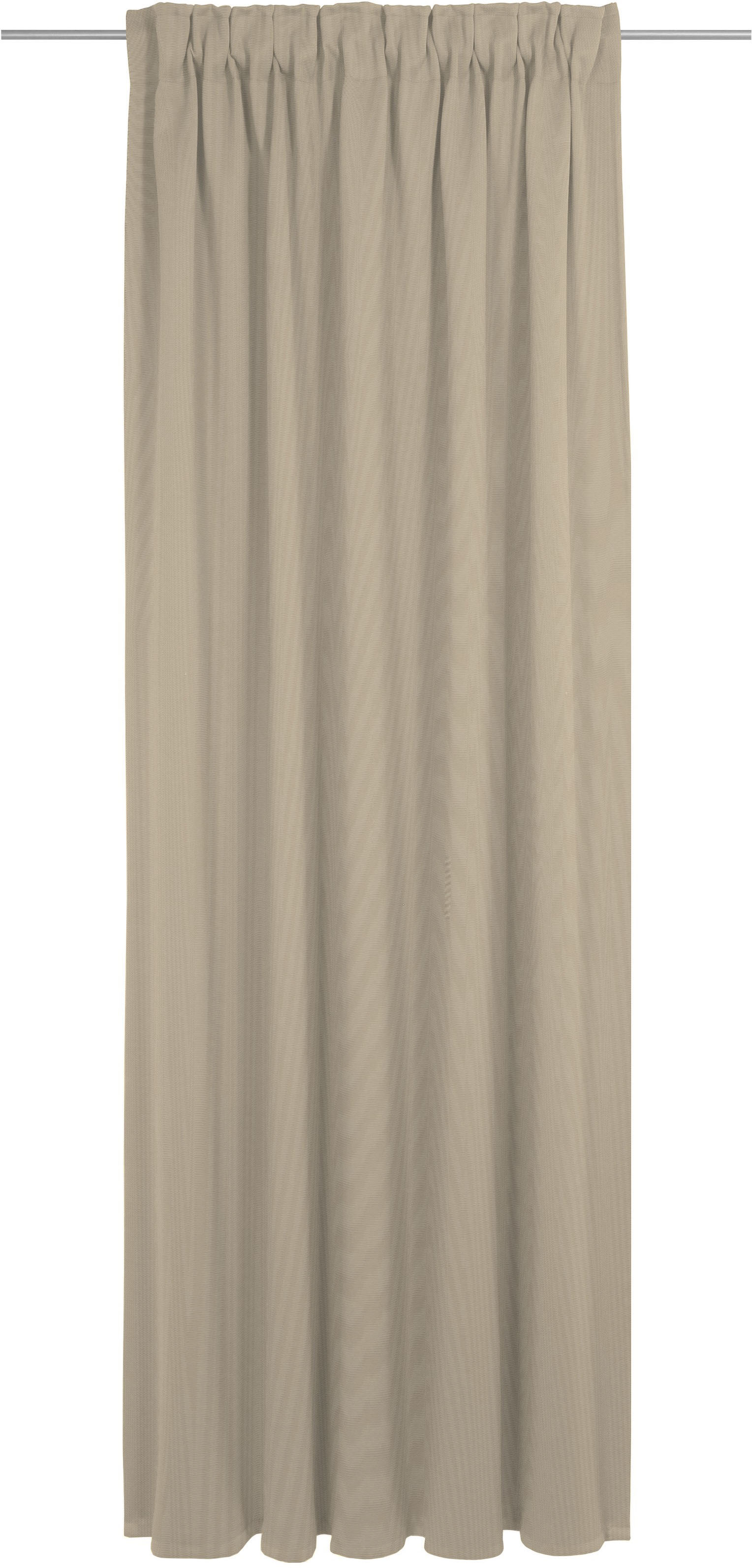 Vorhang ADAM "Uni Collection", braun (hellbraun), B:142cm H:265cm, Jacquard, Baumwolle (Bio-Baumwolle), Gardinen, Blickdichter aus 100% Bio-Baumwolle Image