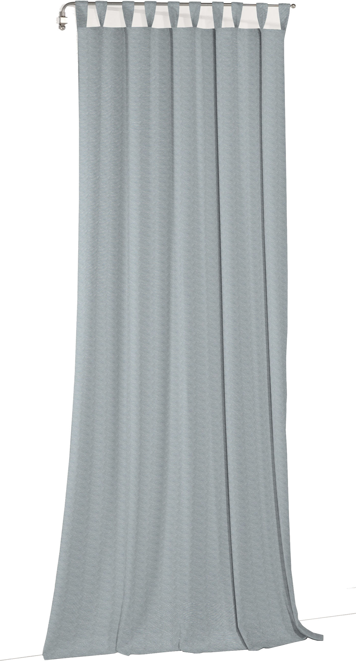 Vorhang WIRTH "Torbole", blau, B:132cm H:365cm, Baumwolle, Polyester, Gardinen, nach Maß Image