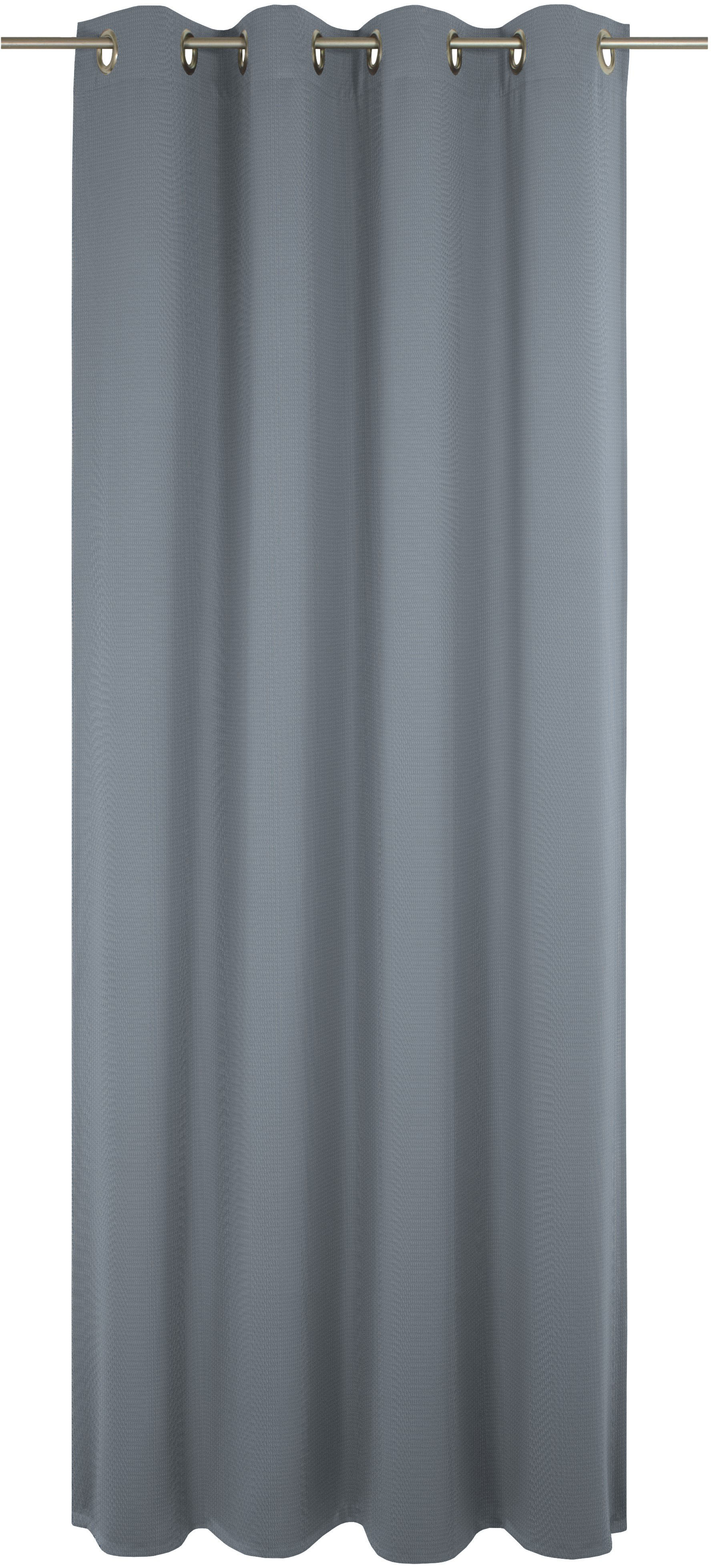Vorhang ADAM "Uni Collection light", blau (königsblau), B:142cm H:245cm, Baumwolle (Bio-Baumwolle), Gardinen, aus 100% Bio-Baumwolle Image