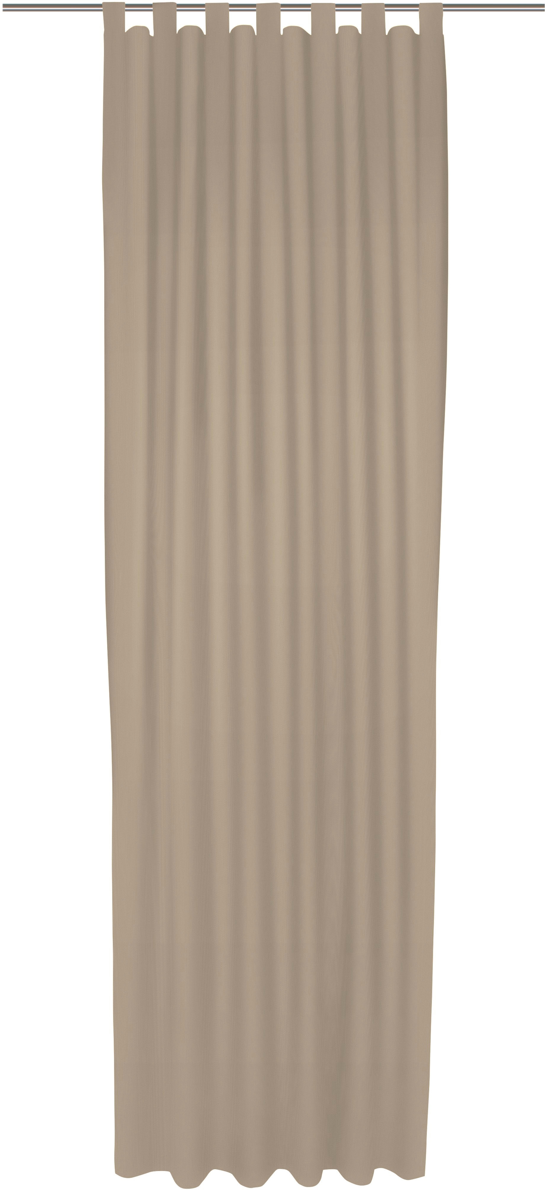 Vorhang ADAM "Uni Collection", braun (hellbraun), B:142cm H:335cm, Baumwolle (Bio-Baumwolle), Gardinen, Blickdichter aus 100% Bio-Baumwolle Image