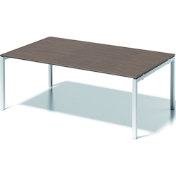 Bisley Chefarbeitsplatz/Konferenztisch Cito BxTxH 200x120x74cm nußbaum/verkehrsweiß Image