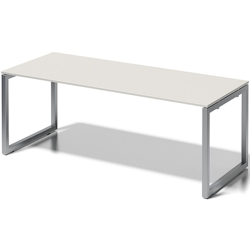 Bisley Schreibtisch Cito BxTxH 200x80x74cm grauweiß Gestell silber Image