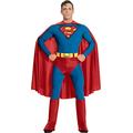 Rubie's Men's 888001 Official Superman Deluxe Costume, Large, Blue, L