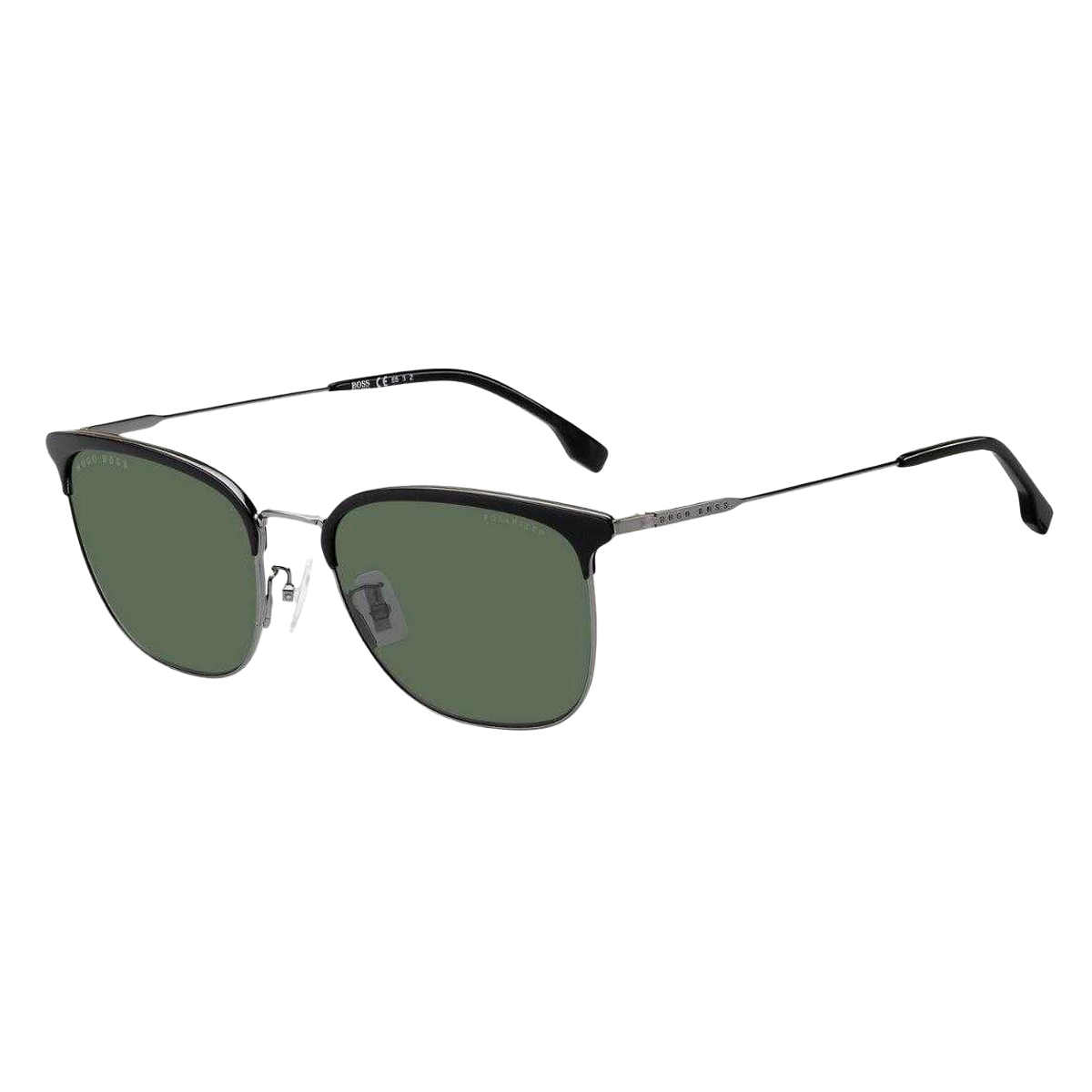 Hugo Boss - Polarisiert-Sonnenbrille für Herren, Metall (Grün/Schwarz)