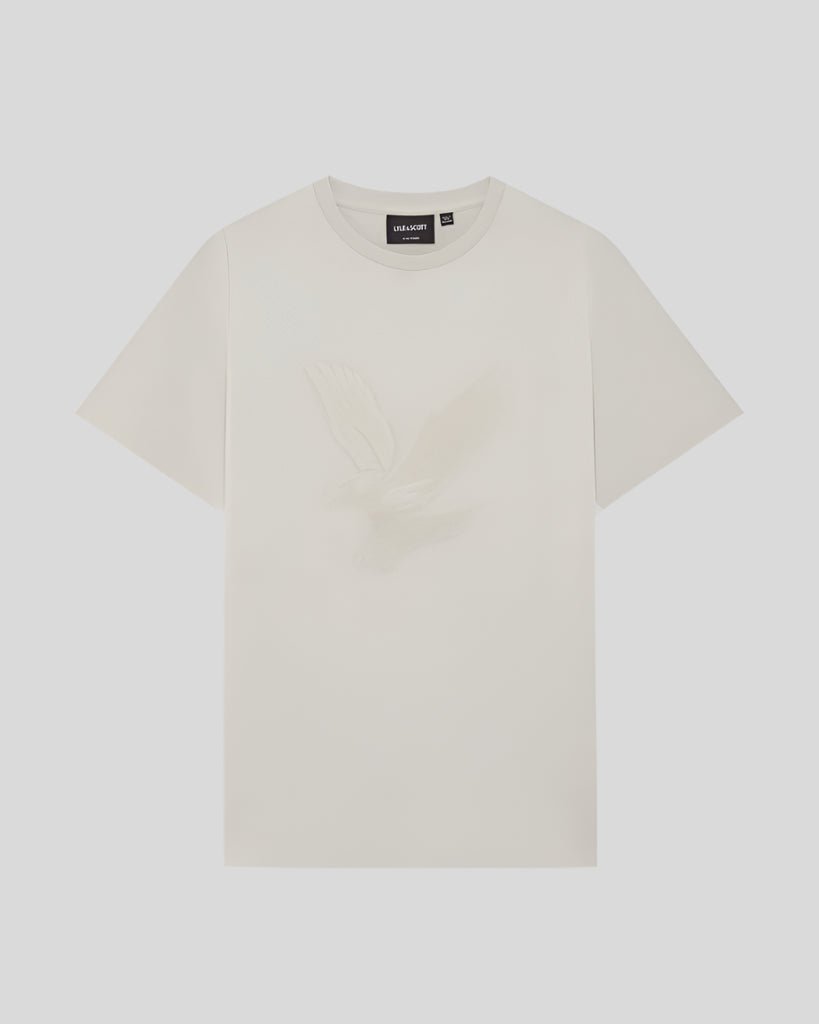 Lyle & Scott Jungen Frottee-T-Shirt mit Adler-Motiv, Weiß Image