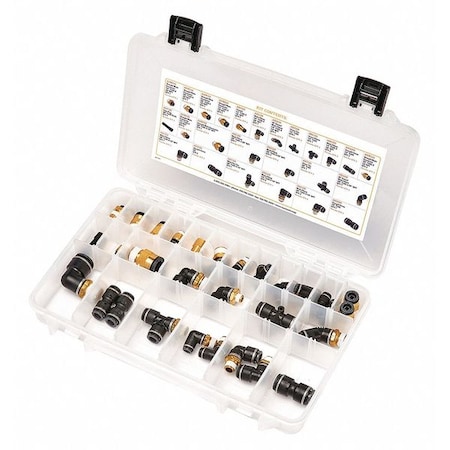 SUR&R AB25 Air Brake Connector Kit,Compression Type