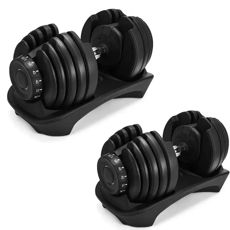 52.5LBS Einstellbare Hanteln Set 5LBS-52.5LBS Gewicht Krafttraining Fitness Workouts GYM Heimgeräte Für Übung Gesundheit