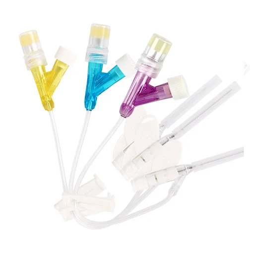 10PCS Pet Medizinische Verbrauchsmaterialien Geschlossenen Katheter Intravenöse Infusion Inwelling NadelDrei-kanal Heparin Kappe 18G 20G 22G 24G Image