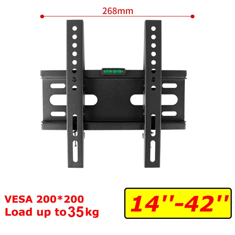 BEISHI Rack LED LCD TV Support mural inclinable réglable renforcer Support pour 14 