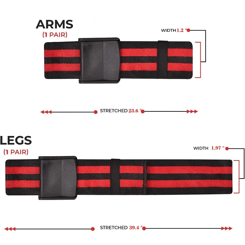 Fitness-Okklusionsbänder, Gewicht, Bodybuilding, Blutfluss-Schränkungsbänder, Arm, Beinwickel, schnelles Muskelwachstum, Fitnessgeräte Image