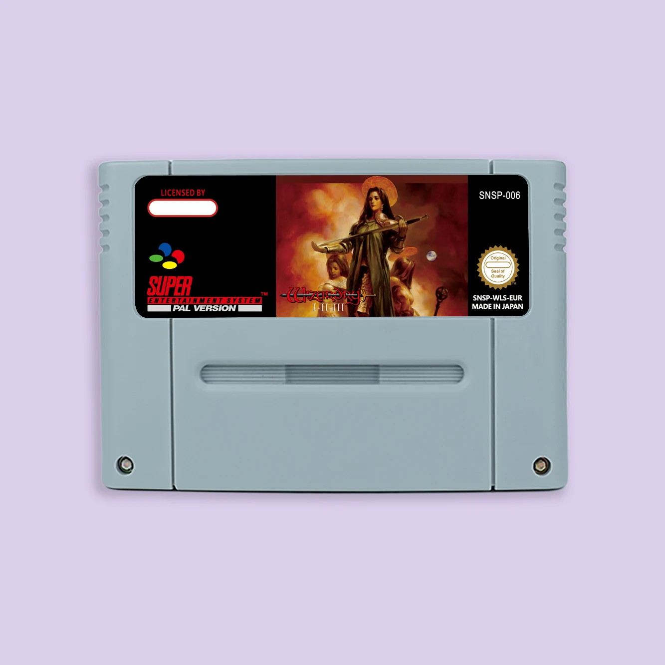Wizardry 1 2 3- Story of Llylga RPG game for SNES 16 bit Single Game Card with USA NTSC or EUR PAL Video Game Consoles Cartridge