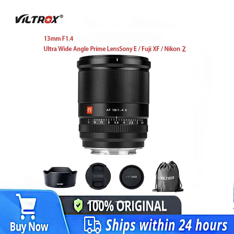 VILTROX 13mm f1.4 APS-C Auto Focus Large Aperture Ultra Wide Angle Lens for Sony E Nikon Z Fuji X Mount Vlog Camera Lens