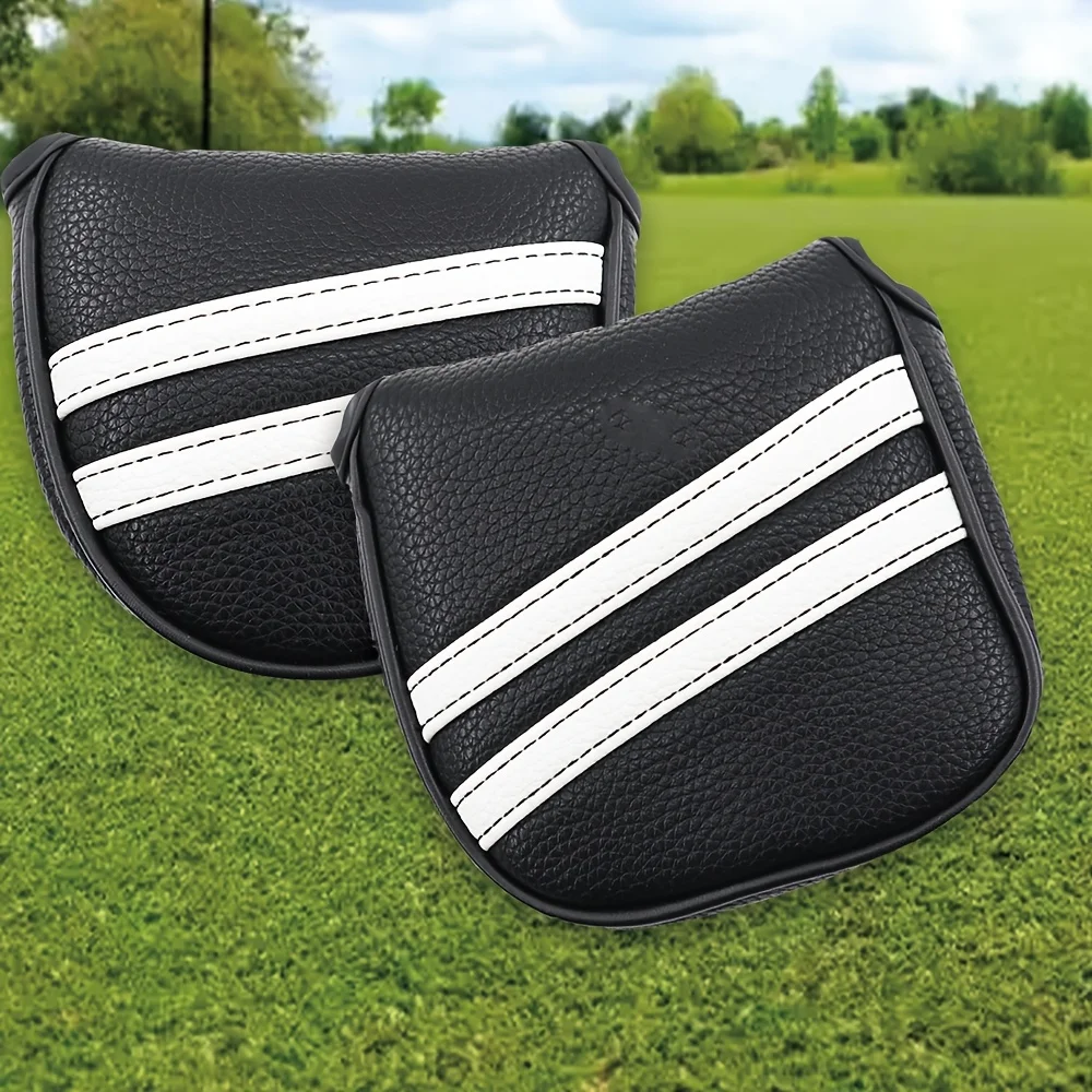 1pc Golf Mallet Putter Head Cover Protector Magnetic Closure Mallet Putter Covers for DF3 Putter Etc.( 5.1‘’x5.5‘’)