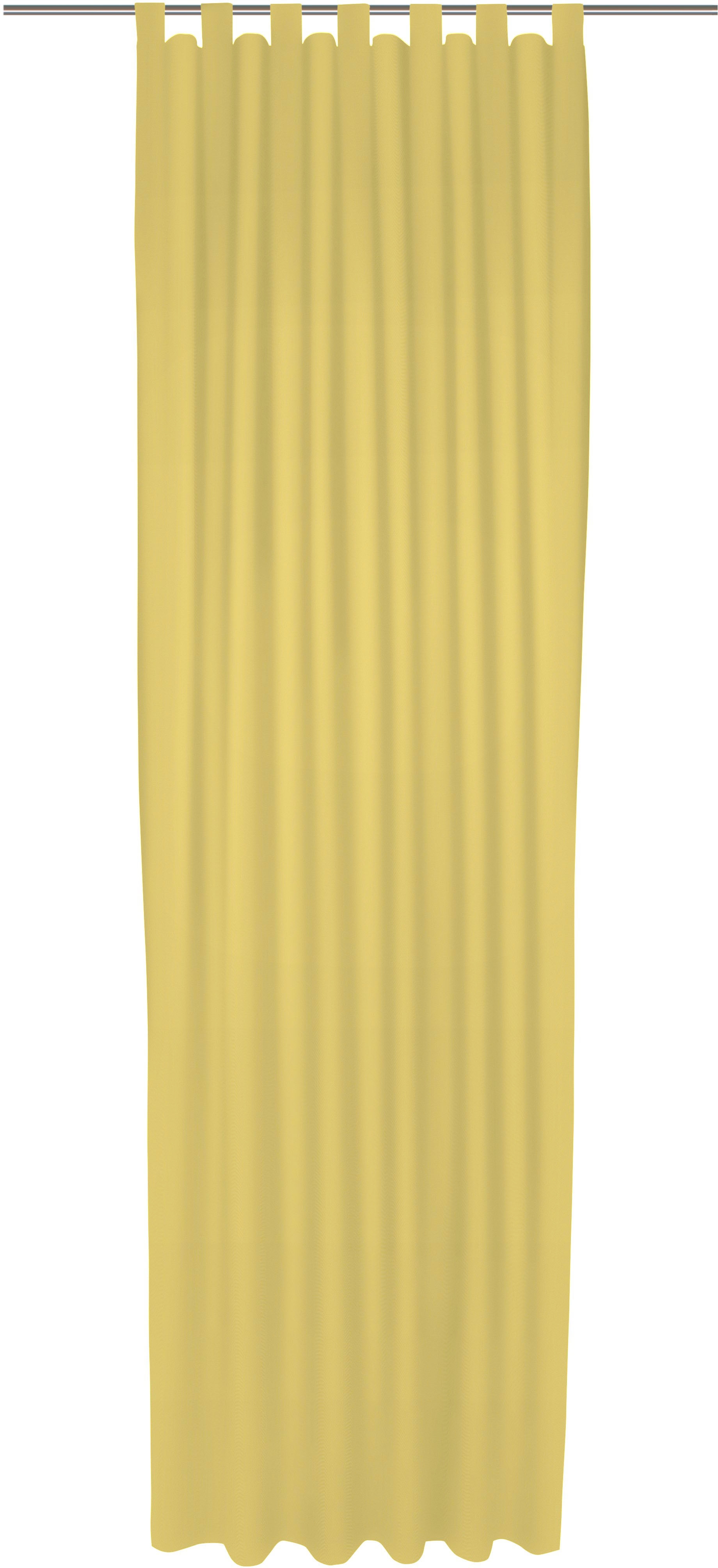 Vorhang ADAM "Uni Collection", gelb, B:142cm H:285cm, Baumwolle (Bio-Baumwolle), Gardinen, Blickdichter aus 100% Bio-Baumwolle Image