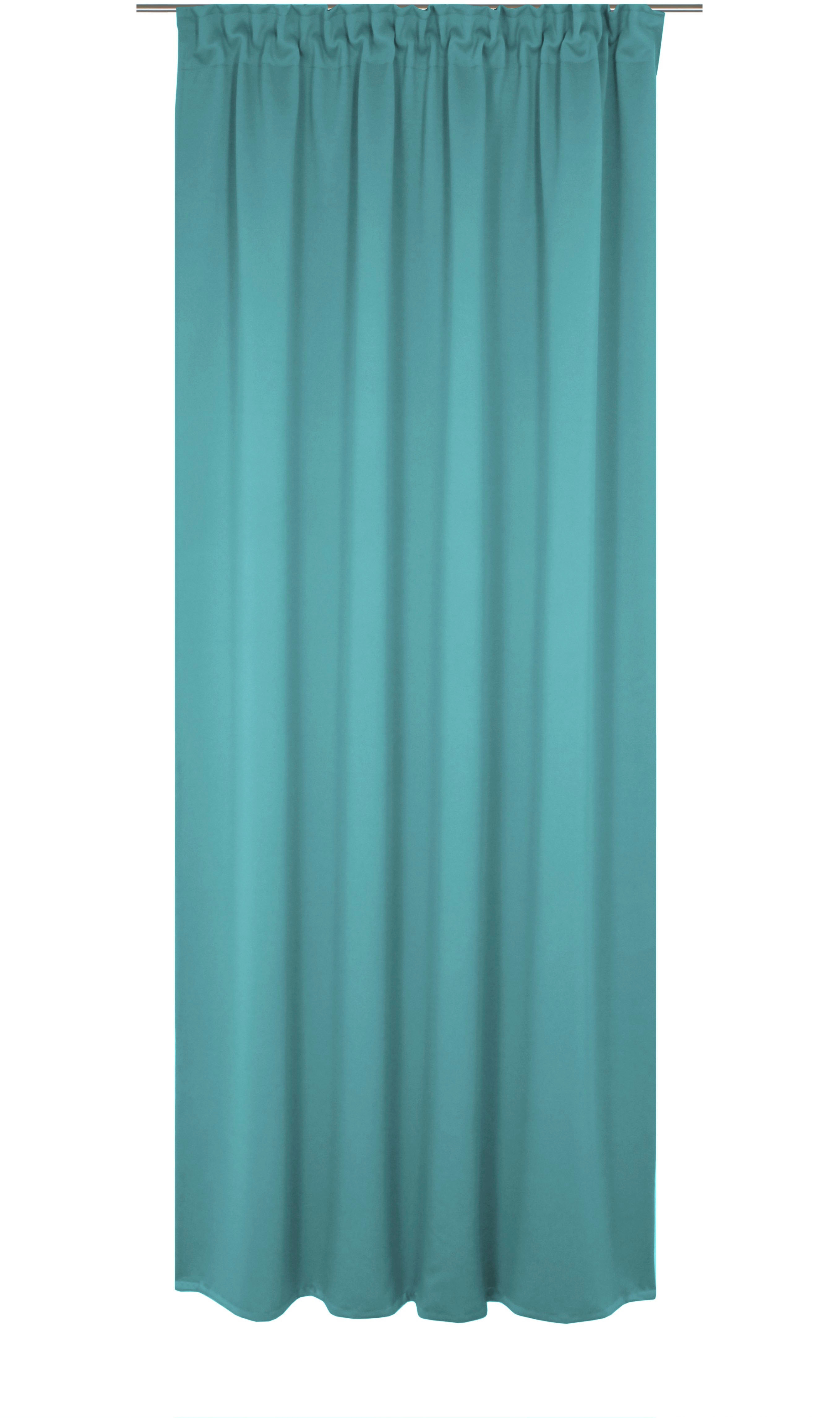Vorhang WIRTH "Newbury", blau (türkis), B:130cm H:345cm, Baumwolle, Polyester, Gardinen, nach Maß Image