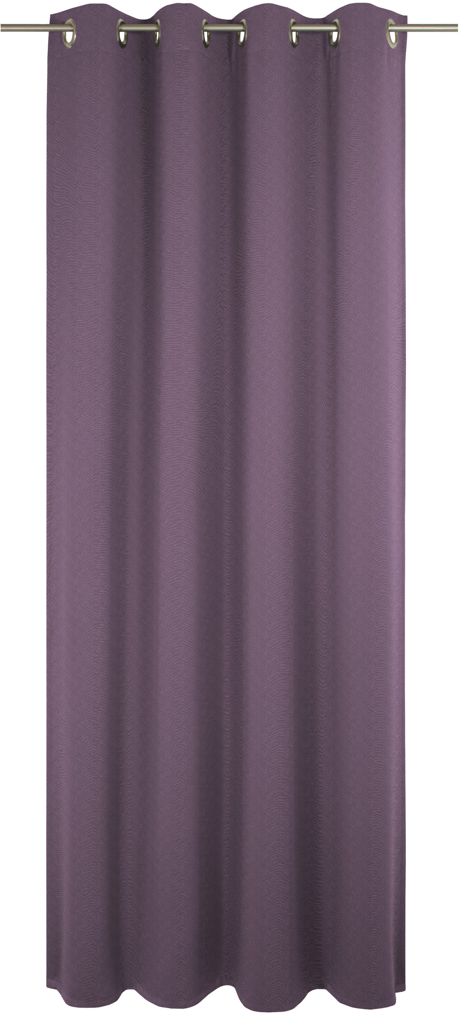 Vorhang ADAM "Uni Collection", lila (aubergine), B:142cm H:345cm, Baumwolle (Bio-Baumwolle), Gardinen, Blickdichter aus 100% Bio-Baumwolle Image
