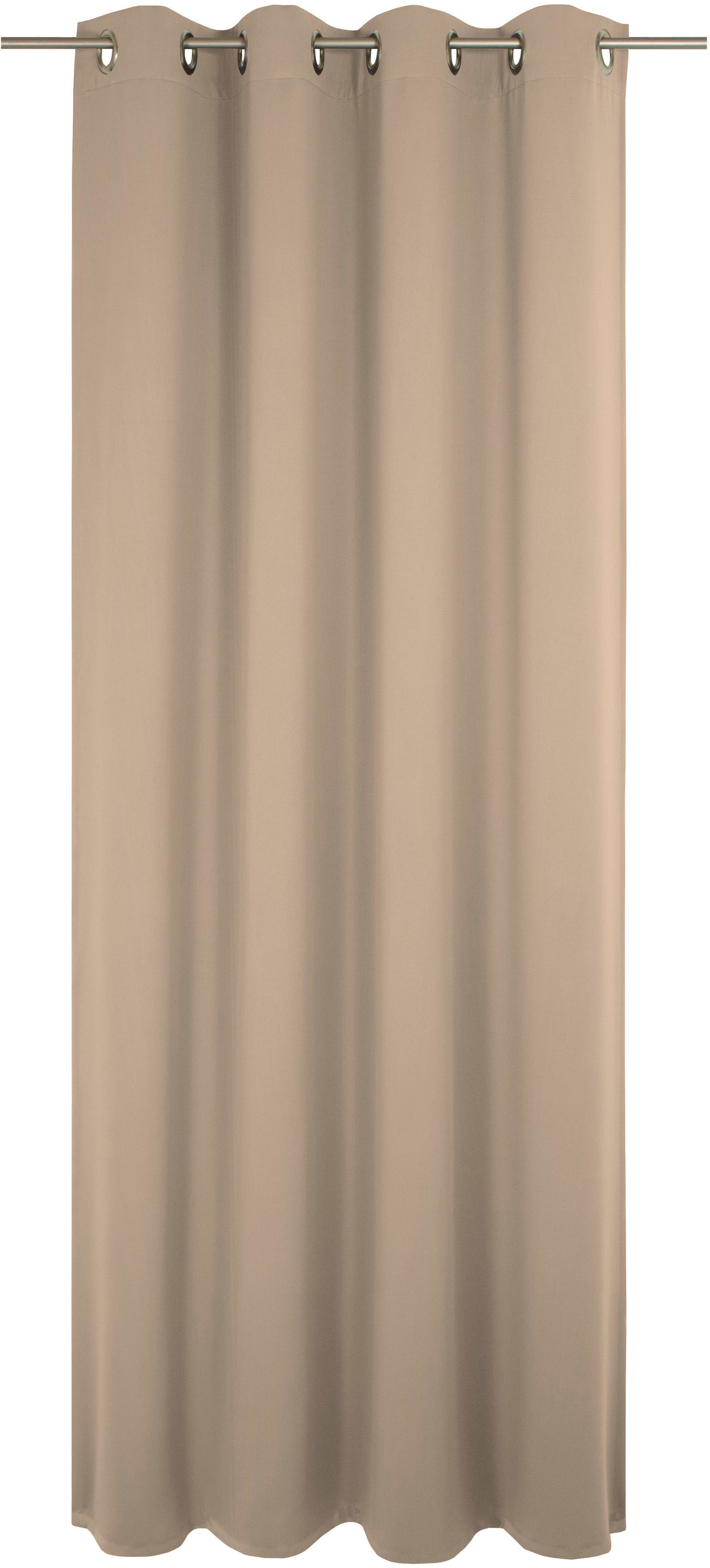 Vorhang ADAM "Uni Collection", braun (hellbraun), B:142cm H:335cm, Baumwolle (Bio-Baumwolle), Gardinen, Blickdichter aus 100% Bio-Baumwolle Image