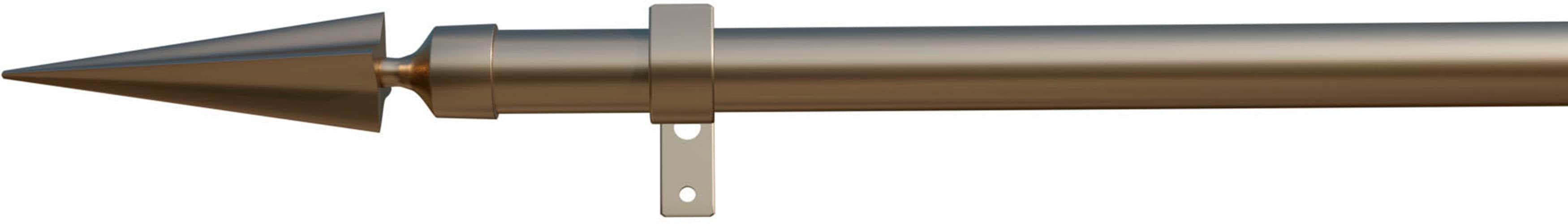 Gardinenstange INDEKO "Parma", silber (silberfarben), L:220cm Ø:16mm, Eisen, Gardinenstangen Image